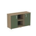 Ver imagem 3 de Armário Credenza 2 Portas Pivotante P25 Marrom/Noce Marromle/Salvia