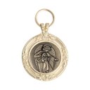 Ver imagem 1 de Lembrança Medalhão de Berço Anjo da Guarda Dourado