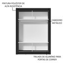 Ver imagem 5 de Guarda-Roupa Solteiro Madesa Denver 2 Portas de Correr com Espelho Preto Cor:Preto