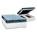 Ver imagem 1 de Cama Box Baú King: Colchão Anatômico Orthoflex D45 / EP Cecina + Base CRC Courano White(193x203)