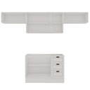 Ver imagem 4 de Cozinha Completa Americana 7 Portas 3 Gavetas MDF 280cm Branco Genialflex Móveis