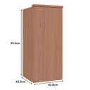 Ver imagem 4 de Guarda Roupa Aereo Modulado com 1 Porta 996mm Setiba Plus Rimo Carvalho/carvalho