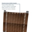 Ver imagem 5 de Kit 4 Cadeiras de Jantar Estofadas Corino Mariana Prata/Marrom