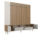 Ver imagem 4 de Rack com Painel para TV até 75 Polegadas LED 2 Portas e 2 Gavetas Multimóveis Crart-RCP001 - Mel/