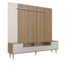 Ver imagem 7 de Rack com Painel para TV até 75 Polegadas LED 2 Portas e 2 Gavetas Multimóveis Crart-RCP001 - Mel/