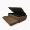 Ver imagem 1 de Cama Box Baú Solteiro com Auxiliar Conjugada | Blindada | Pistão a Gás | Suporta até 200kg | 188x88x