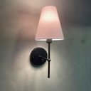 Ver imagem 2 de Kit 2 Arandelas de Parede Clássica com Interruptor e Cúpula Preto Ref 05 Decoração Casa Sala Quarto
