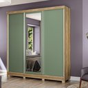 Ver imagem 7 de Guarda-roupa Casal Kappesberg 3 Portas Reversiveis de Correr 3 Espelhos 4 Gavetas Nogueira