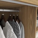 Ver imagem 2 de Guarda-roupa Casal Kappesberg 3 Portas Reversiveis de Correr 3 Espelhos 4 Gavetas Nogueira