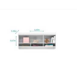 Quarto Infantil Eloisa Guarda Roupa 1 Porta e Aéreo - 4