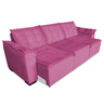 Sofá 2,76 Metros Kiev Retrátil 3 lugares Suede Rose - 4