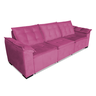 Sofá 2,76 Metros Kiev Retrátil 3 lugares Suede Rose - 2