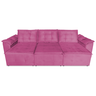 Sofá 2,76 Metros Kiev Retrátil 3 lugares Suede Rose - 3