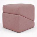 Ver imagem 3 de Kit 2 Puffs Sense Bouclé Premium Assento Extra Decorativo para Sala Quarto Design Moderno Rose