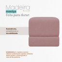 Ver imagem 7 de Kit 2 Puffs Sense Bouclé Premium Assento Extra Decorativo para Sala Quarto Design Moderno Rose