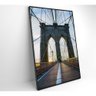 Quadro Ponte Do Brooklyn Pôr Do Sol 60x90 Cm Vidro Impresso - 8