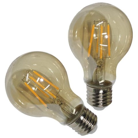 Lampada Led Multifilamento 30w Retro Kit 2 Uni Iluminaçao Decoraçao Sala Quarto Cozinha Garagem
