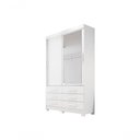 Ver imagem 1 de Guarda Roupa Solteiro 2 Portas -capri-branco- Novo Horizonte