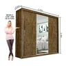 Guarda-Roupa Casal com Espelho 3 Portas de Correr Ilheus Plus Espresso Móveis - 5