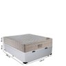 Cama Baú Casal Sintético + Colchão Casal Ortobom Airtech Molas SpringPocket (65x138x188) Branco - 3