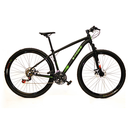 Ver imagem 1 de Bicicleta Aro 29 Freio a Disco 21v Preto e Verde X-PROBIKE:17