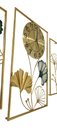 Ver imagem 4 de Relógio De Parede Painel Quadros Dourado 100x56