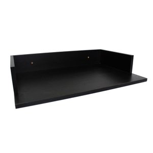 Nicho Microondas Prateleira Preto Mdf 58x15x37