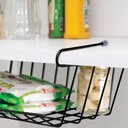 Ver imagem 3 de Organizador de Armário de Cozinha 35cm Prateleira Aramada Preta Multiuso Utimil