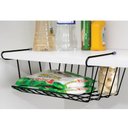 Ver imagem 2 de Organizador de Armário de Cozinha 35cm Prateleira Aramada Preta Multiuso Utimil