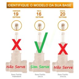Acabamento Registro Banheiro Basic C-44 Cromado Padrão Deca (Alpha):Cromado - 9
