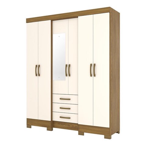 Guarda Roupa Solteiro B23 Nature Off White – Briz Móveis