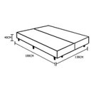 Ver imagem 2 de Base Box Casal Bipartido Sonho Perfeito Sintético Branco