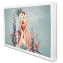Ver imagem 2 de Quadro Decorativo Caixa Floral Florescer Tacolado Moldura Caixa Alta 4,5cm Preta sem Vidro 80 X 120c