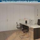 Ver imagem 6 de Kit 2 Cadeiras Office Sydney Fratini Tela Preta Base Fixa Aço Cromado