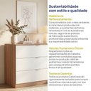 Ver imagem 7 de Cômoda Planejada 3 Gavetas 109cm Hera CabeCasa MadeiraOriginals Marrom Louro/Algodão