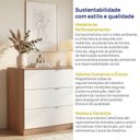 Ver imagem 7 de Cômoda Planejada 3 Gavetas 109cm Hera CabeCasa MadeiraOriginals Marrom Louro/Algodão