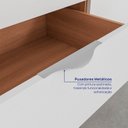 Ver imagem 6 de Cômoda Planejada 3 Gavetas 109cm Hera CabeCasa MadeiraOriginals Marrom Louro/Algodão