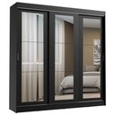 Ver imagem 2 de Guarda-roupa Casal Madesa Kansas 3 Portas de Correr de Espelho 3 Gavetas