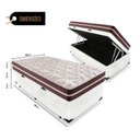 Ver imagem 2 de Cama Box Baú Solteiro 88 Branco com Colchão Little Angel Mola Superlastic