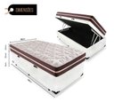 Ver imagem 2 de Cama Box Baú Solteiro 88 Branco com Colchão Little Angel Mola Superlastic