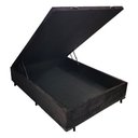 Ver imagem 1 de Base Box Baú Casal 1,38 X 1,88 Chapa Compensado Cor Preto