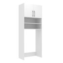 Ver imagem 2 de Armário Multiuso Lavanderia 2 Portas 3 Nichos Cor Branca