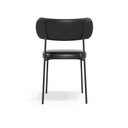 Ver imagem 6 de Kit 2 Cadeiras Stela de Jantar Couríssimo Preto - Vallisa Decor