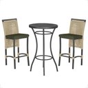 Ver imagem 1 de Mesa Bistro e 2 Banquetas Roma Preta Corda Náutica 13 Trama Original