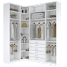 KIT CLOSET MODULADO A 2,70 100% MDF M521.B (CASA, LOJA) MUNDI MOVEIS - 1