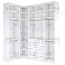 Ver imagem 4 de KIT CLOSET MODULADO A 2,70 100% MDF M521.B (CASA, LOJA) MUNDI MOVEIS