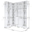 Ver imagem 3 de KIT CLOSET MODULADO A 2,70 100% MDF M521.B (CASA, LOJA) MUNDI MOVEIS