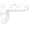 KIT CLOSET MODULADO A 2,70 100% MDF M521.B (CASA, LOJA) MUNDI MOVEIS - 2