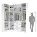 Ver imagem 5 de KIT CLOSET MODULADO A 2,70 100% MDF M521.B (CASA, LOJA) MUNDI MOVEIS