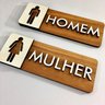 Placa Banheiro Feminino / Masculino Mdf 6mm - 2